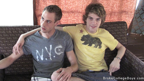 Broke College Boys gay for pay video